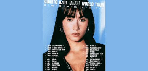 Aitana anuncia las fechas de los conciertos de Cuarto Azul World Tour.